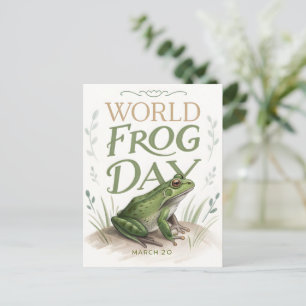 Världens Groddag Vattenfärg Natur Konst Vykort