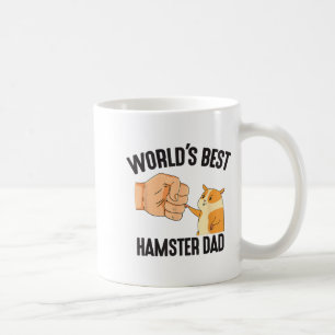 Världens hamsterpappakostym för djurälskare hamstr kaffemugg