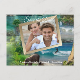 Världens hav och floder, sjöar och sportaktivitete meddelande vykort