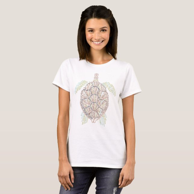 Världens Havssköldpadda T-Shirt (Hel framsida)