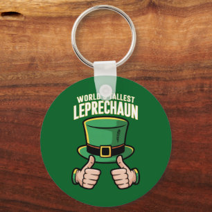 Världens Högsta Leprechaun Rolig Irländsk humor Nyckelring