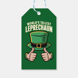 Världens högsta leprechaun rolig irländsk humor  presentetikett