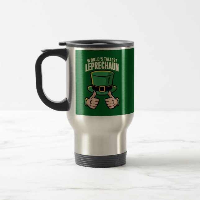 Världens Högsta Leprechaun Rolig Irländsk humor  Resemugg (Vänster)