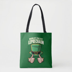 Världens högsta leprechaun rolig irländsk humor tygkasse