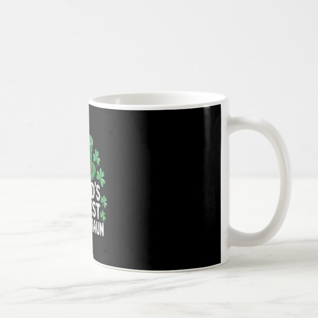 Världens högsta Leprechaun roliga St. Patricks Day Kaffemugg (Höger)