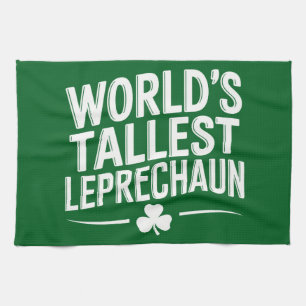 Världens Högsta Leprechaun St. Patrick's Day Kökshandduk