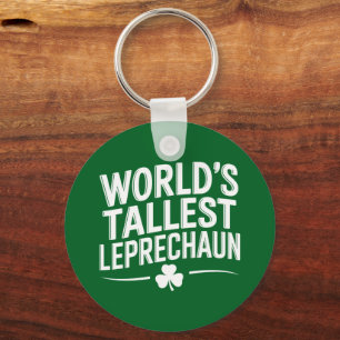 Världens Högsta Leprechaun St. Patrick's Day Nyckelring