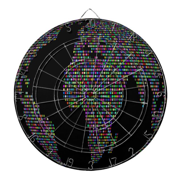 Världens jordglob karta darttavla (Framsidan)