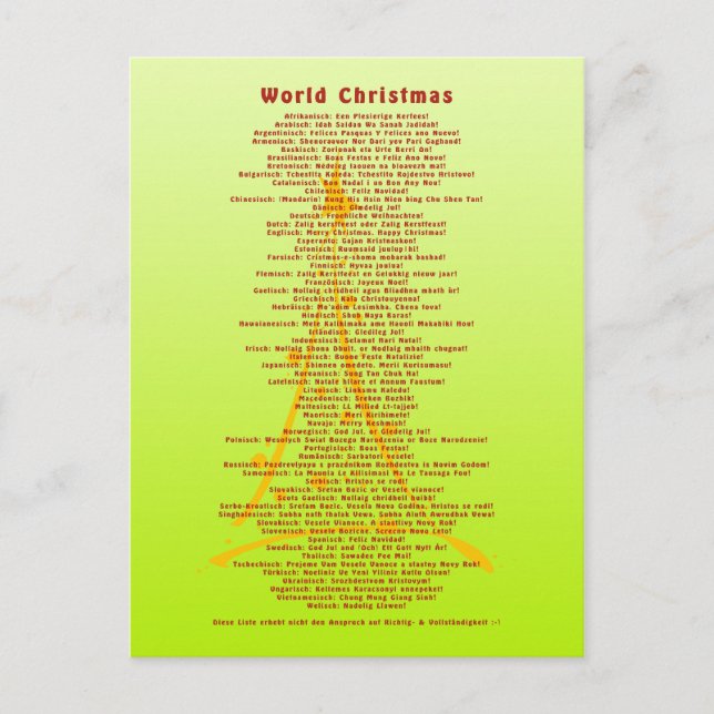 Världens jul + din bakgrund helg vykort (Framsida)