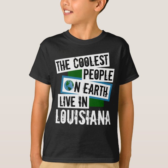 Världens kallaste folk bor i Louisiana T Shirt (Framsida)