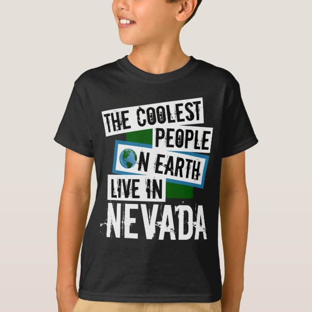 Världens kallaste folk bor i Nevada T Shirt (Framsida)