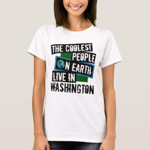 Världens kallaste folk bor i Washington Tee Shirt