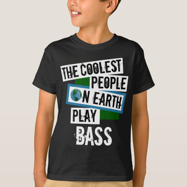 Världens kallaste folk spelar Bass T Shirt (Framsida)