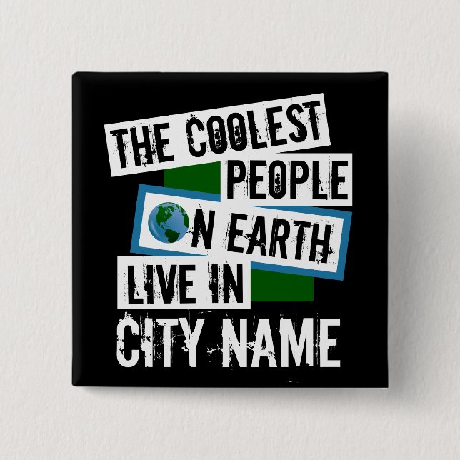 Världens kallaste människor bor i din stad knapp (Framsida)