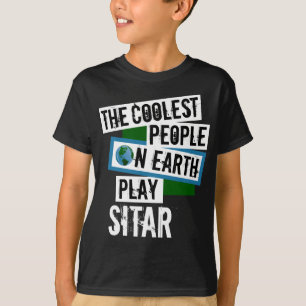 Världens kallaste människor spelar Sitar T Shirt