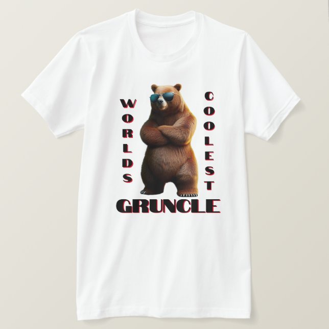 Världens kallaste runcle Bear T Shirt (Design framsida)
