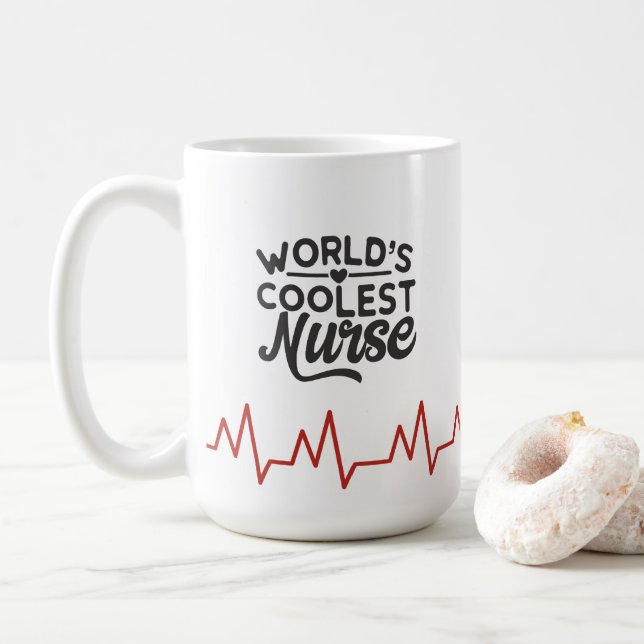 Världens kallaste sjuksköterska kaffemugg (Med munk)