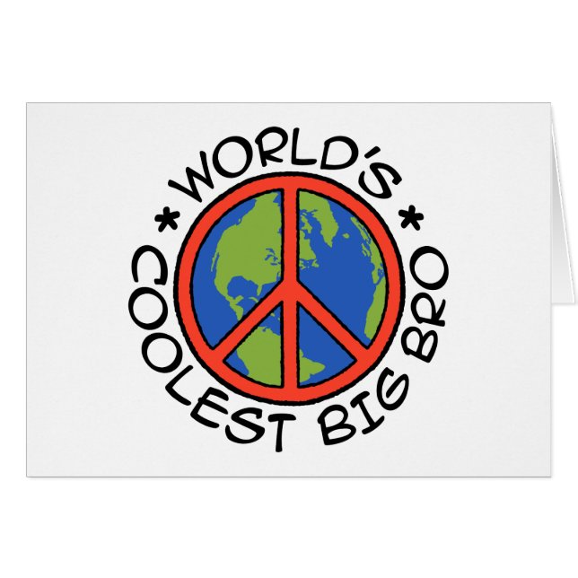 Världens kallaste storebror hälsningskort (Framsidan Horizontal)