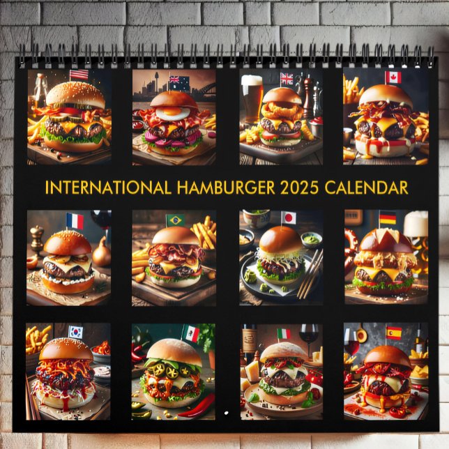 Världens kast: 2025 Internationell Hamburgers Kalender (Skapare uppladdad)