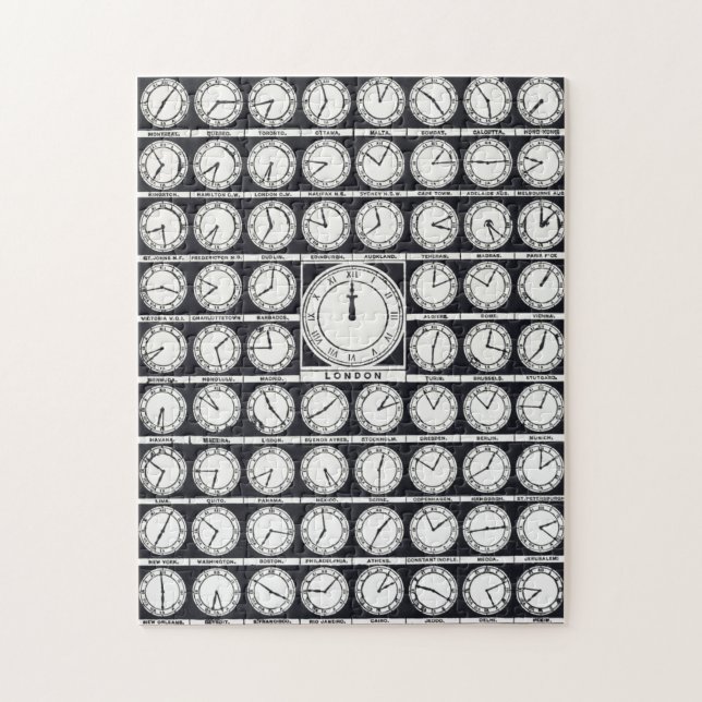 Världens klockor pussel (Vertikal)