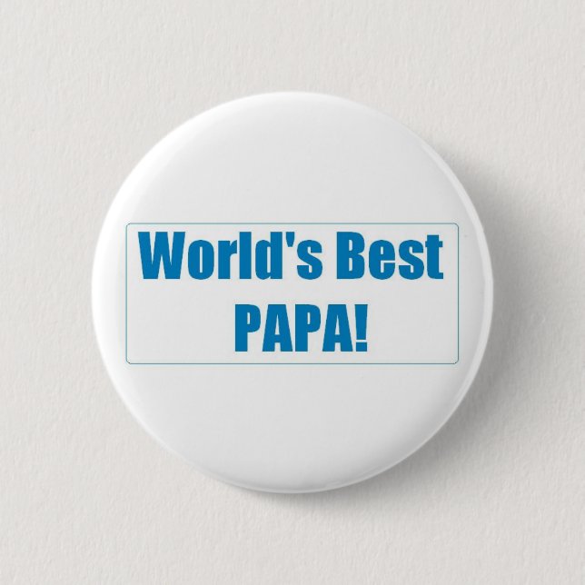 Världens knäppas bäst pappa knapp (Framsida)