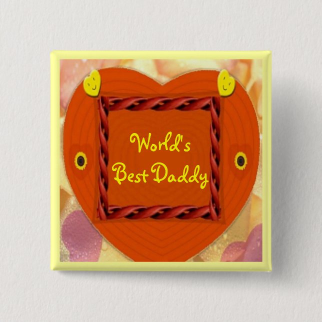Världens knäppas bäst pappa knapp (Framsida)
