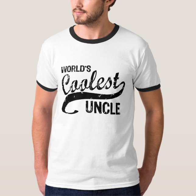 Världens kolaste farbror t-shirt (Framsida)