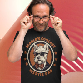 Världens kolaste Westie Pappa Väster Highland Terr T Shirt