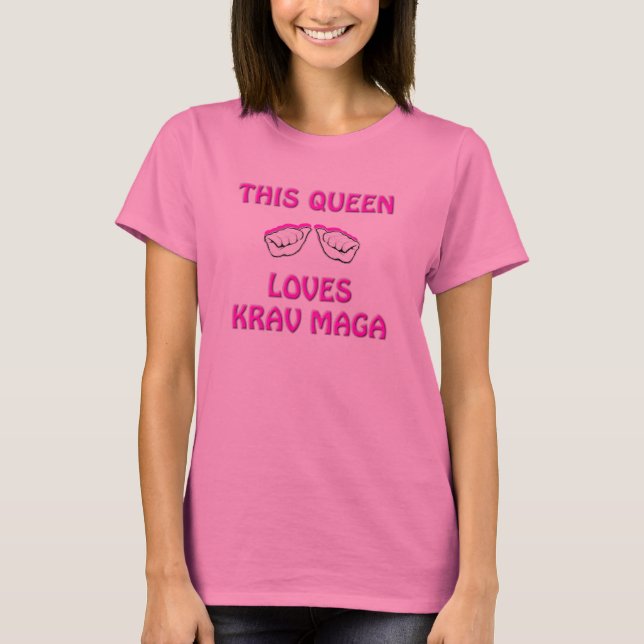 Världens Krav Maga kvinna T-tröja Tröja (Framsida)