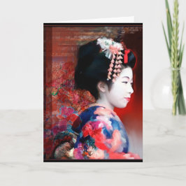Världens kvinnor: Geisha notecard Kort