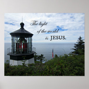 Världens ljus är Jesus. Poster
