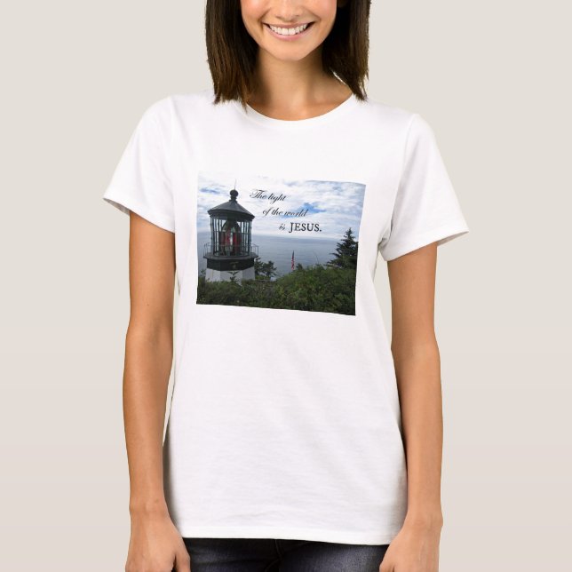 Världens ljus är Jesus. Tee (Framsida)