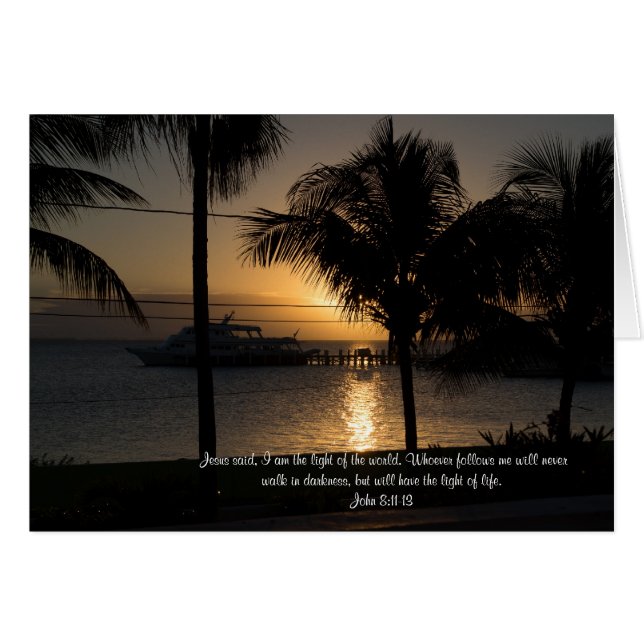 Världens ljus hälsningskort (Framsidan Horizontal)