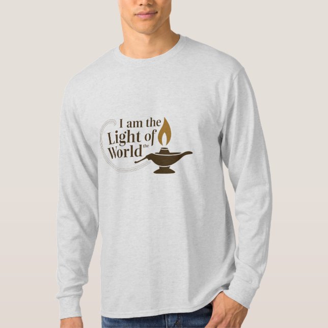 Världens ljus | Jesus Citat T-Shirt (Framsida)