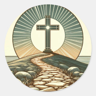 Världens ljus runt klistermärke