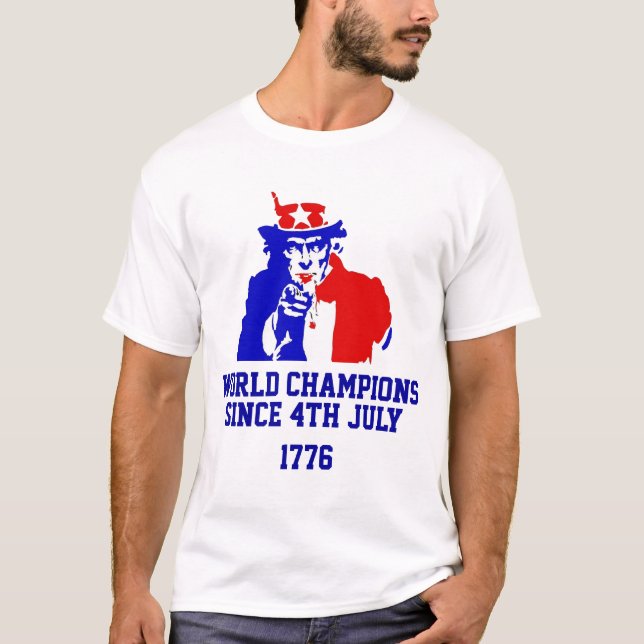 Världens mästare sedan 1776 t-shirt (Framsida)