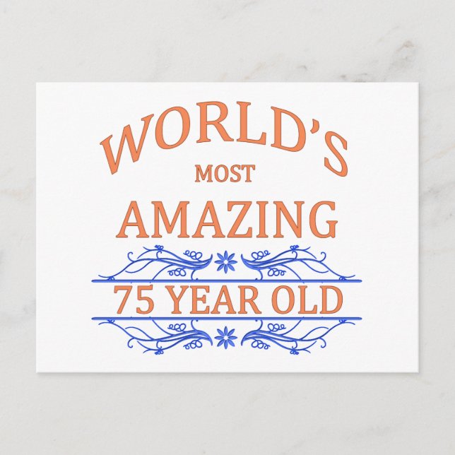 Världens mest 75-åriga Fantastisk Vykort (Framsida)