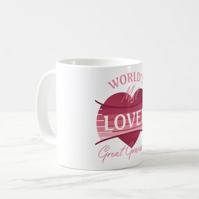 Världens mest älskade Underbara mormor Kaffemugg (Framsida vänster)