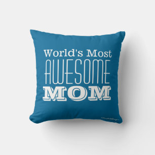 Världens mest AWESOME MAMMA-Text Design Kudde
