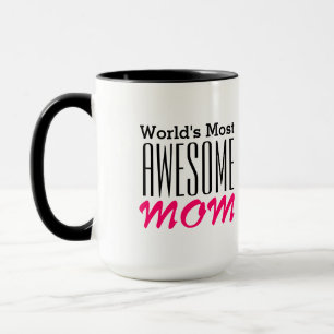 Världens mest AWESOME MAMMA-Text Design Mugg