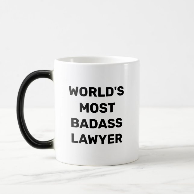 Världens Mest Badass Advokat Kaffe Mugg (Vänster)