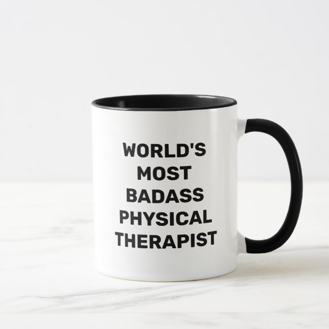 Världens mest badass fysioterapeutkaffemugg mugg (Höger)