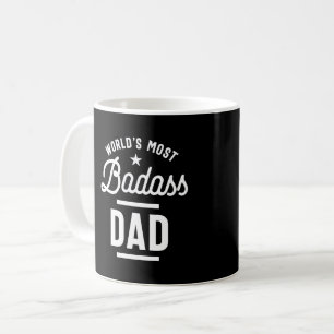 Världens mest Badass Pappa T-shirt Fars dag Kaffemugg
