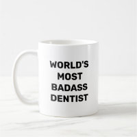 Världens Mest Badass Tandläkare Kaffemugg