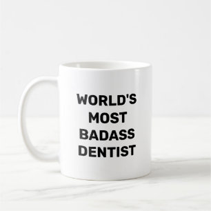 Världens Mest Badass Tandläkare Kaffemugg