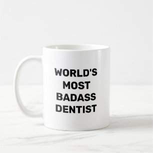 Världens mest dåliga tandläkare kaffemugg