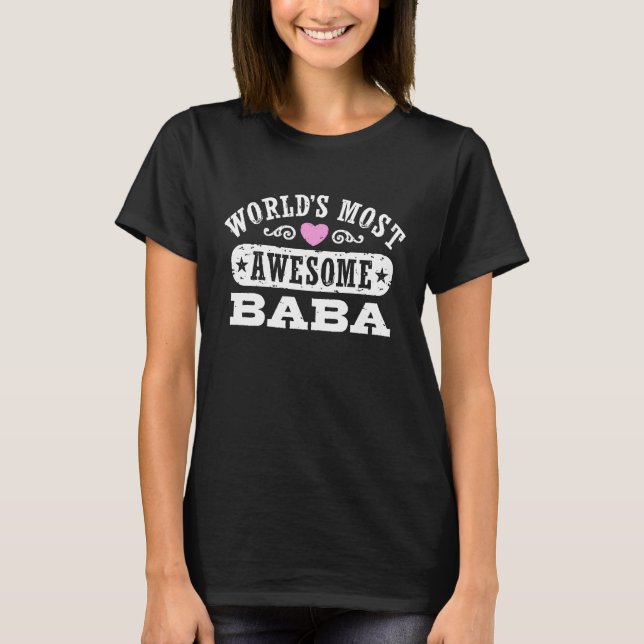 Världens mest Fantastisk Baba Tee Shirt (Framsida)