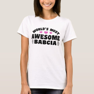 Världens Mest Fantastisk Babcia Tee Shirt