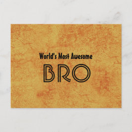 Världens mest Fantastisk-BRO-Guld Grunge Gift Set Vykort
