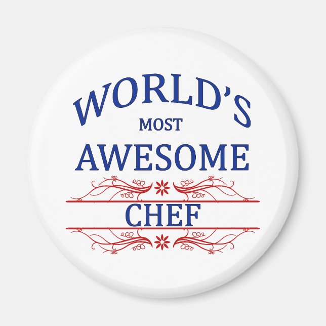 Världens mest Fantastisk Chef Magnet (Framsidan)
